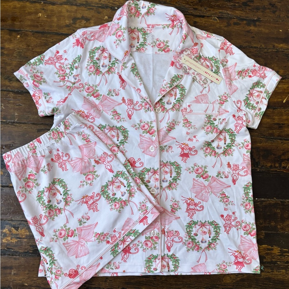 Roller Rabbit Love Shack Fancy Collab 2024 Christmas NWT XL WOMENS